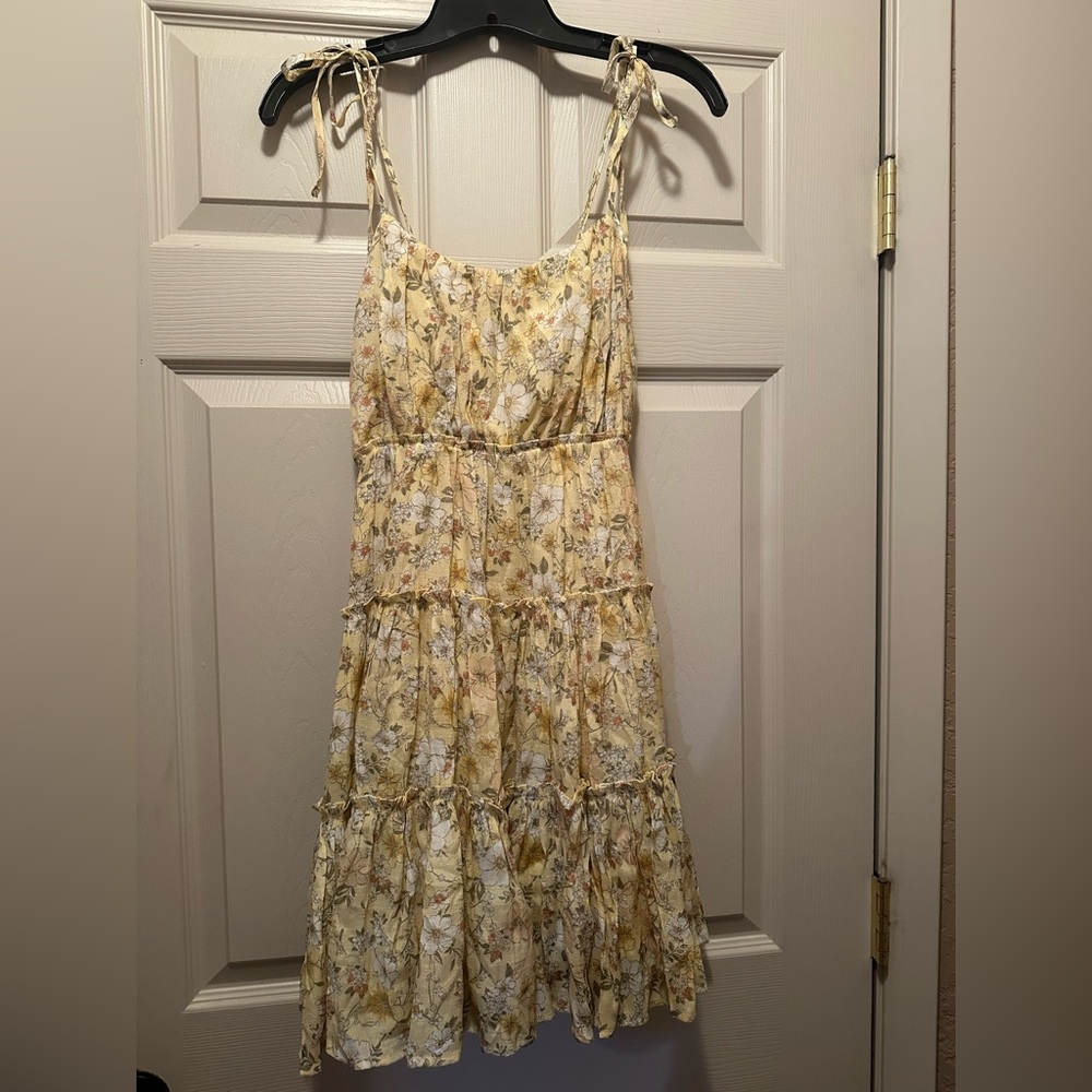 Altar’d state Small Floral Yellow Sundress